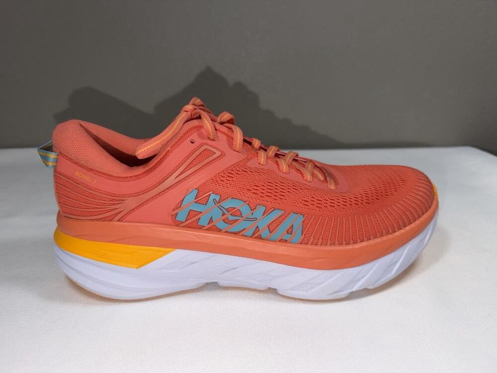 Hoka Bondi 7 Orange Women’s Sz 9 ONE SINGLE RIGHT SHOE ONLY Replacement Amputee